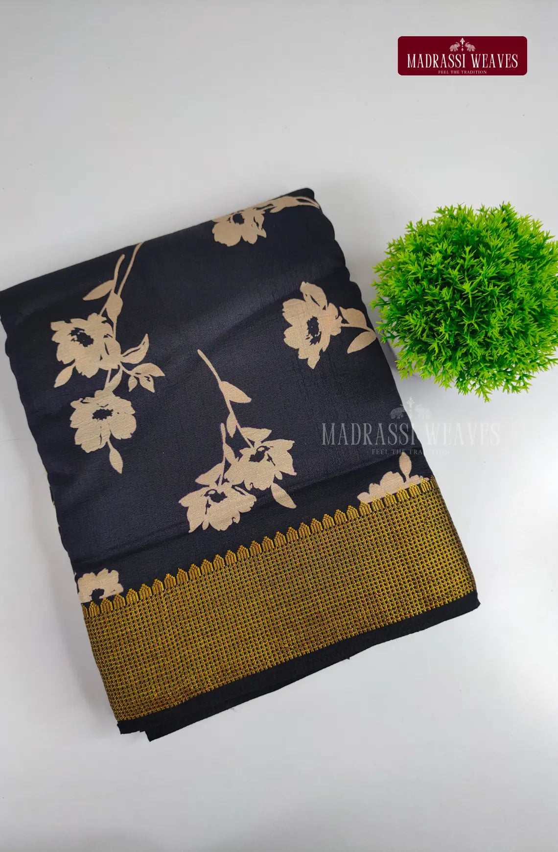 Abstract Printed Organza Saree