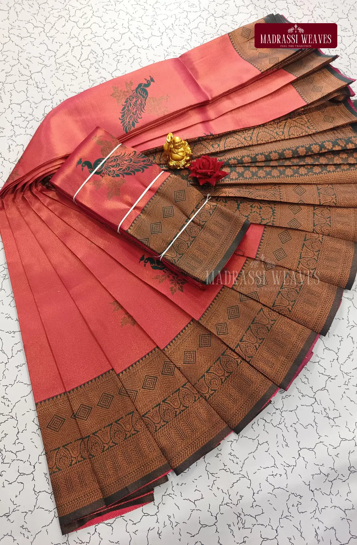 Avarthana Peacock Motif Saree