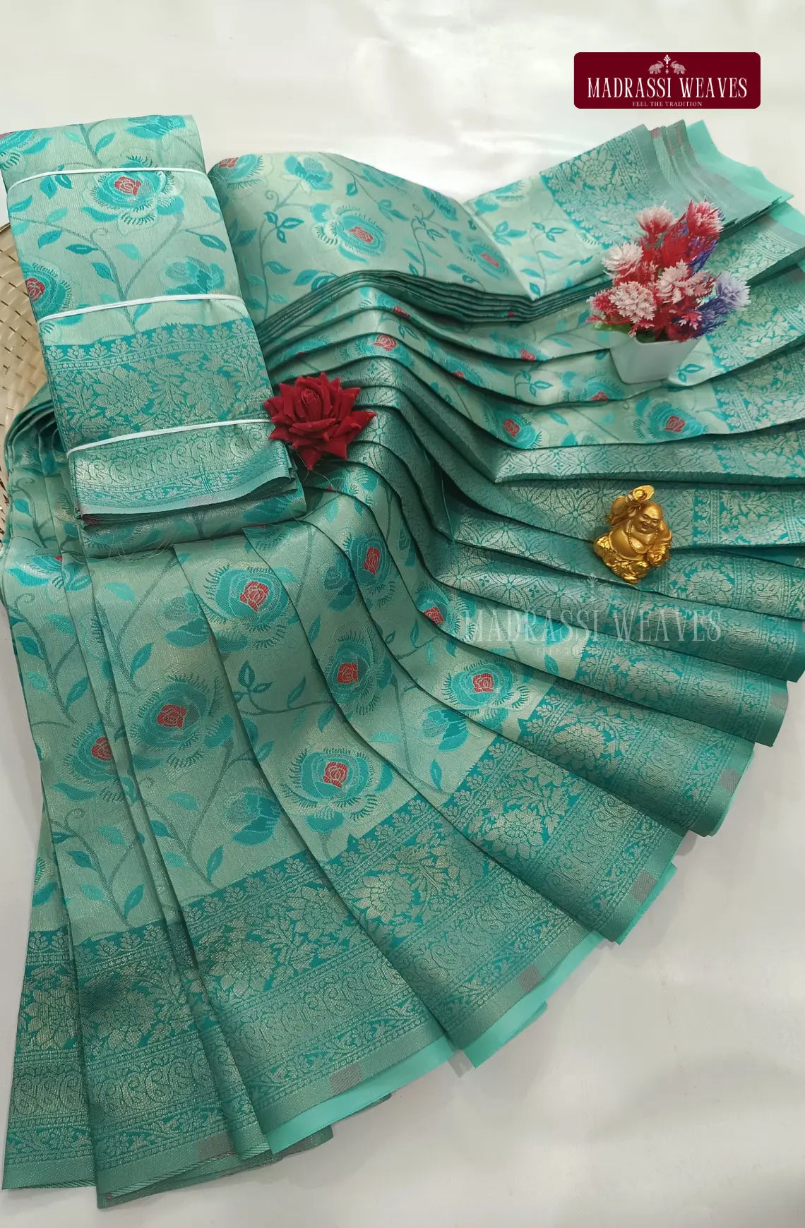 Avarthana Rose Tissue Saree