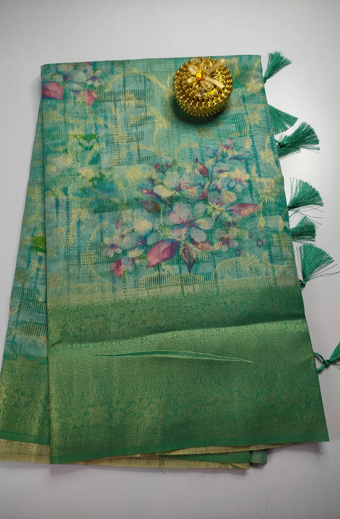 Premium Light Weight Zari Woven Cotton Silk Saree - Sapphire