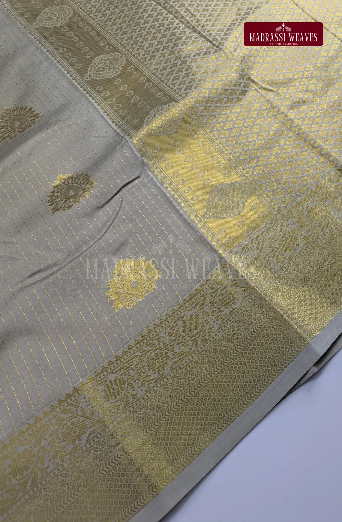 Premium Couple Combo Set with Gold Zari - Sandstone