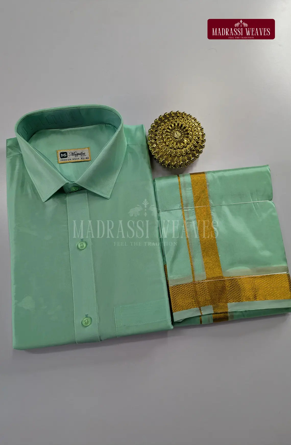 Premium Couple Combo Set with Gold Zari - Rexona