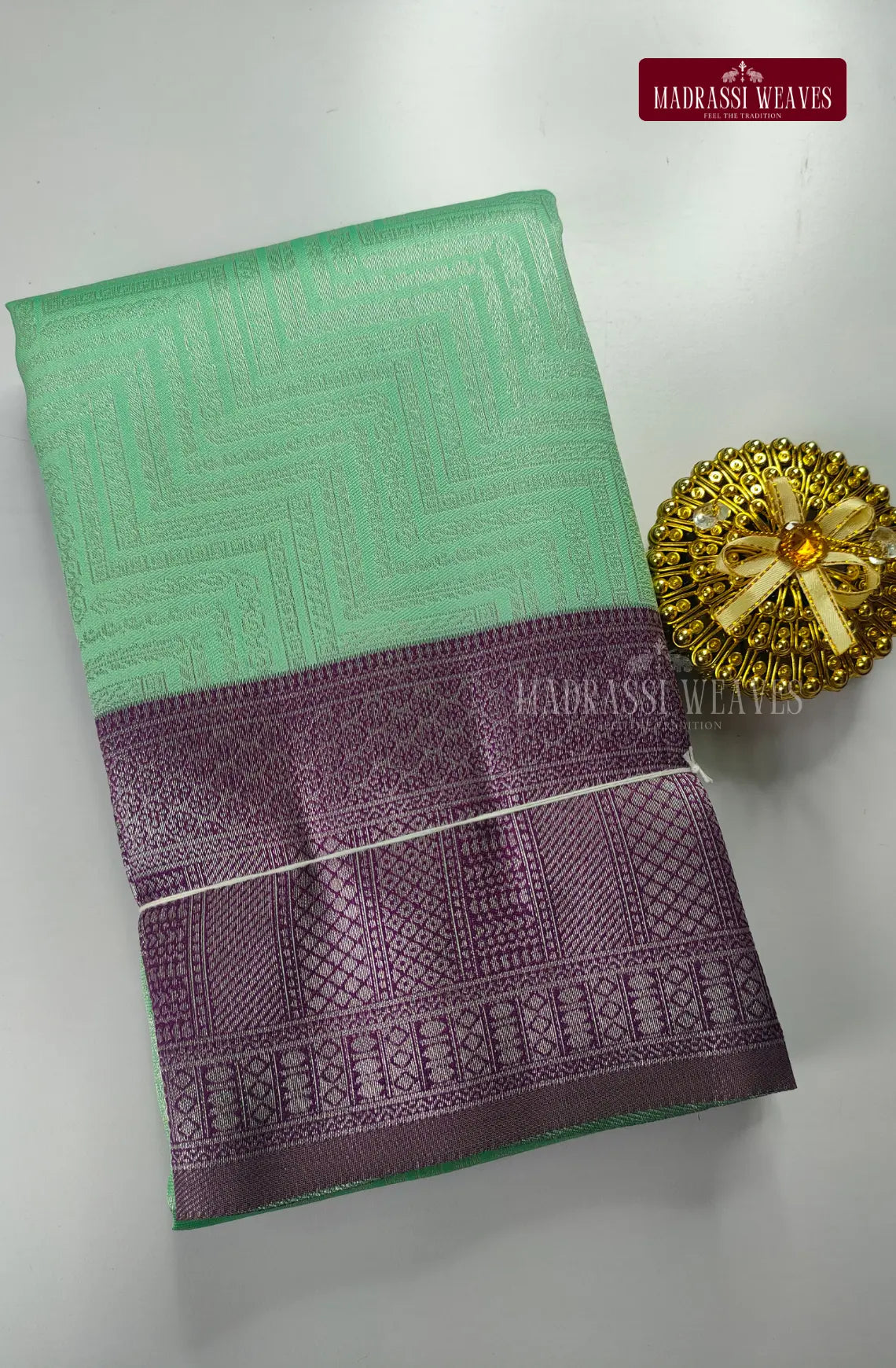 Embossed Semi Kanchi Silk Saree