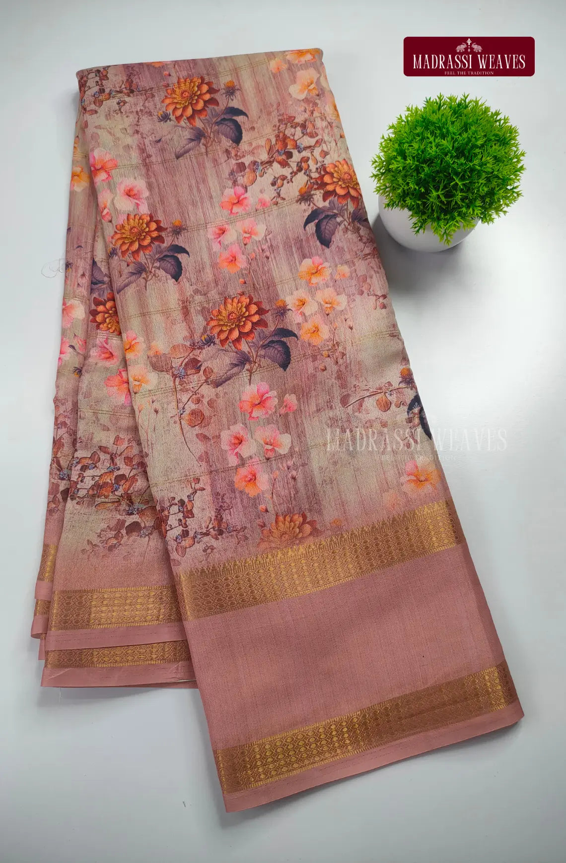 Soft Georgette Mysore Crepe Saree