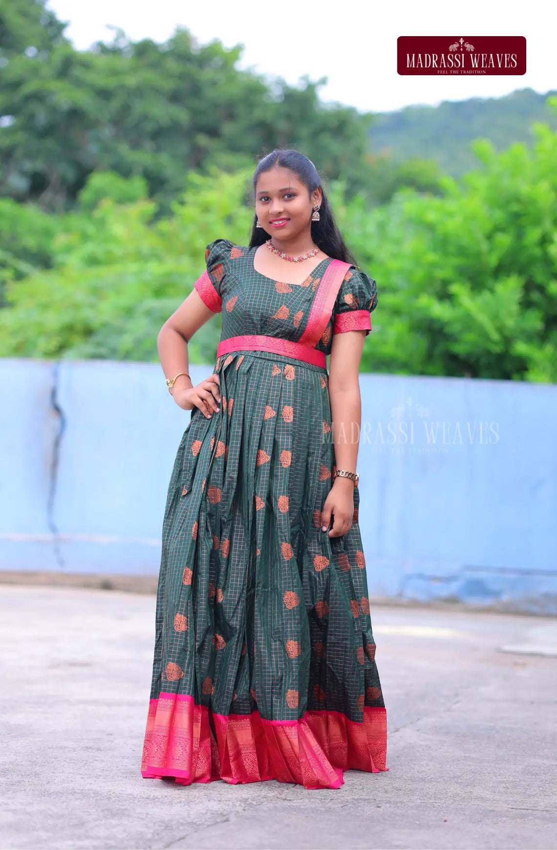 Functional Wear Half Saree Pattu Set - Pattu Grace