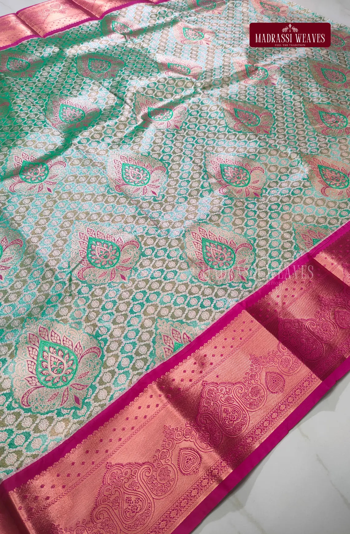 Grand Kanchi Semi Silk Sarees - Sapphire