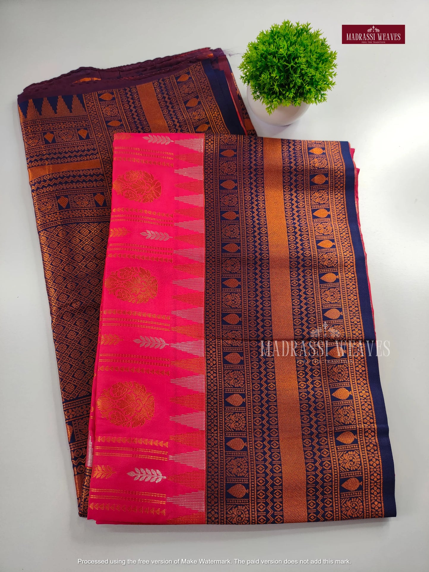 Premium Silver Zari semi Kanchi Soft Silk Sarees