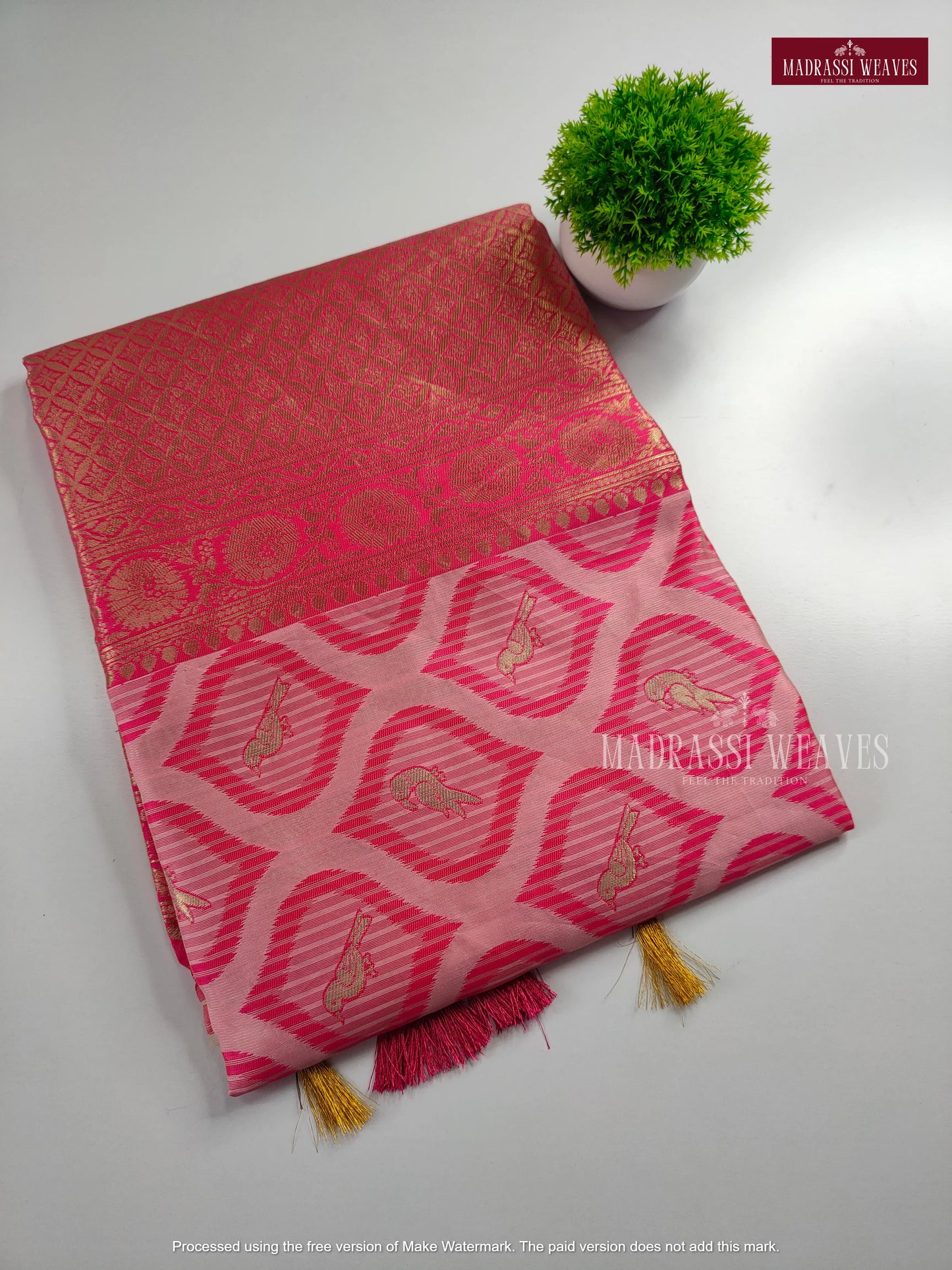 Trending Zari Woven Bird Design Sarees