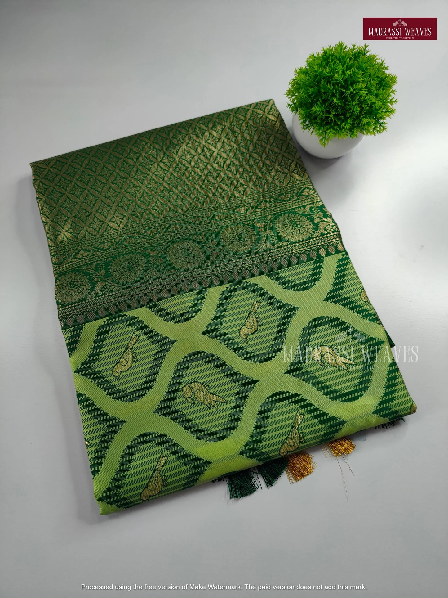 Trending Zari Woven Bird Design Sarees