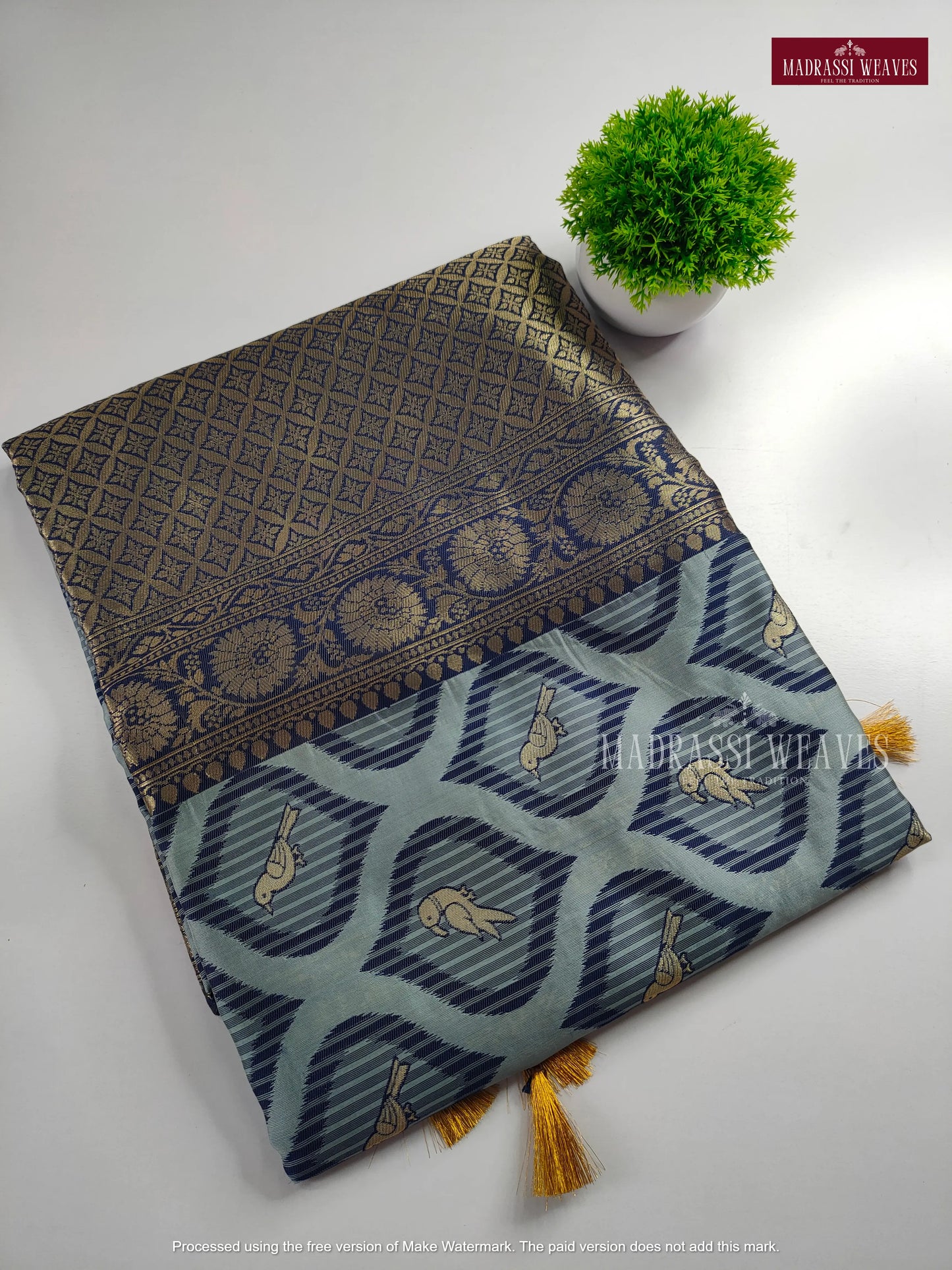 Trending Zari Woven Bird Design Sarees