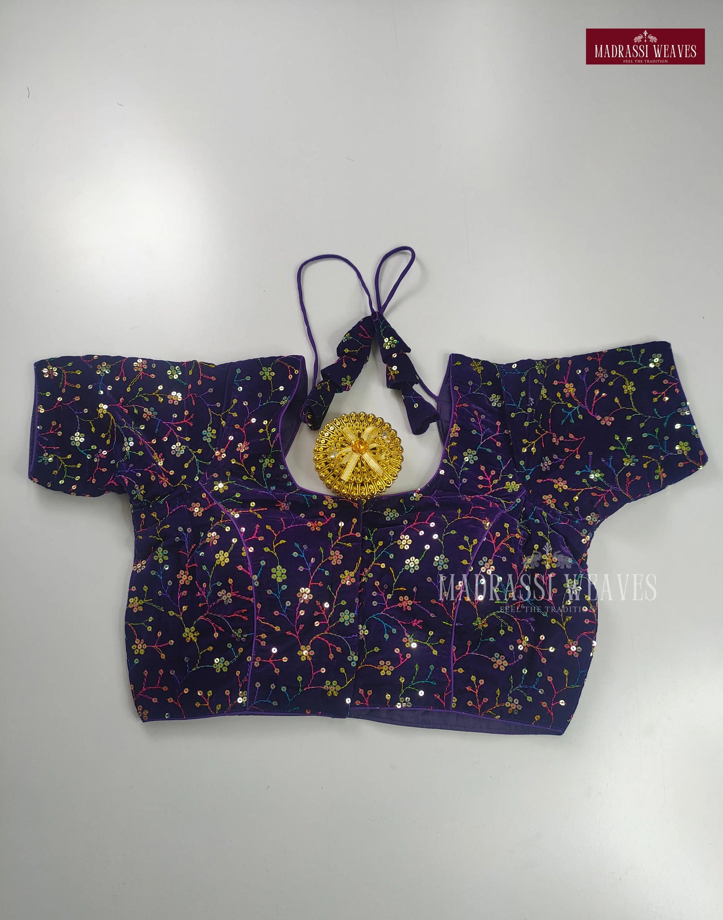 Velvet ReadyMade Adjustable Sequence Work Blouses