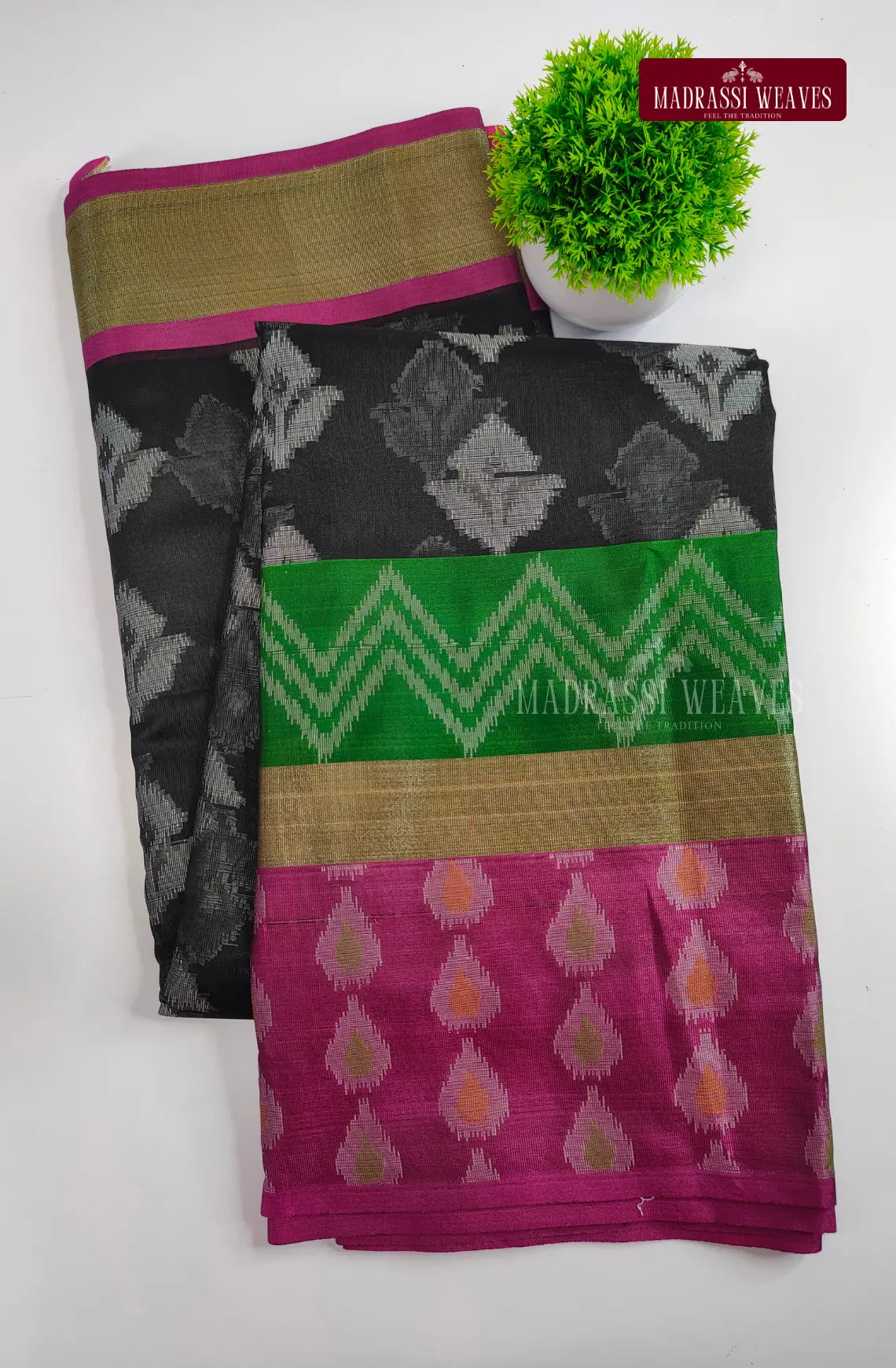 Ikat Style Soft Cotton Sarees
