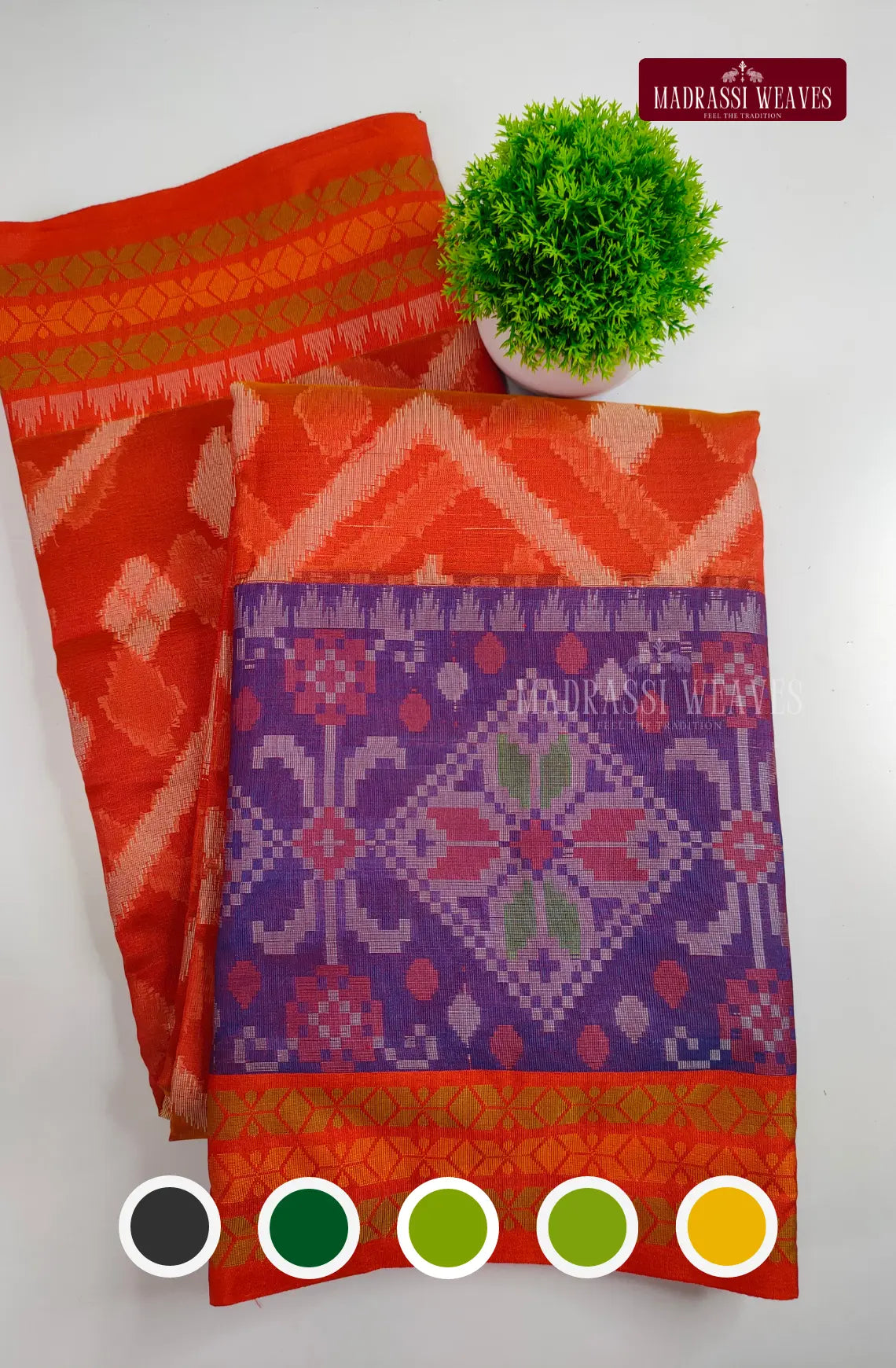 Ikat Style Soft Cotton Sarees