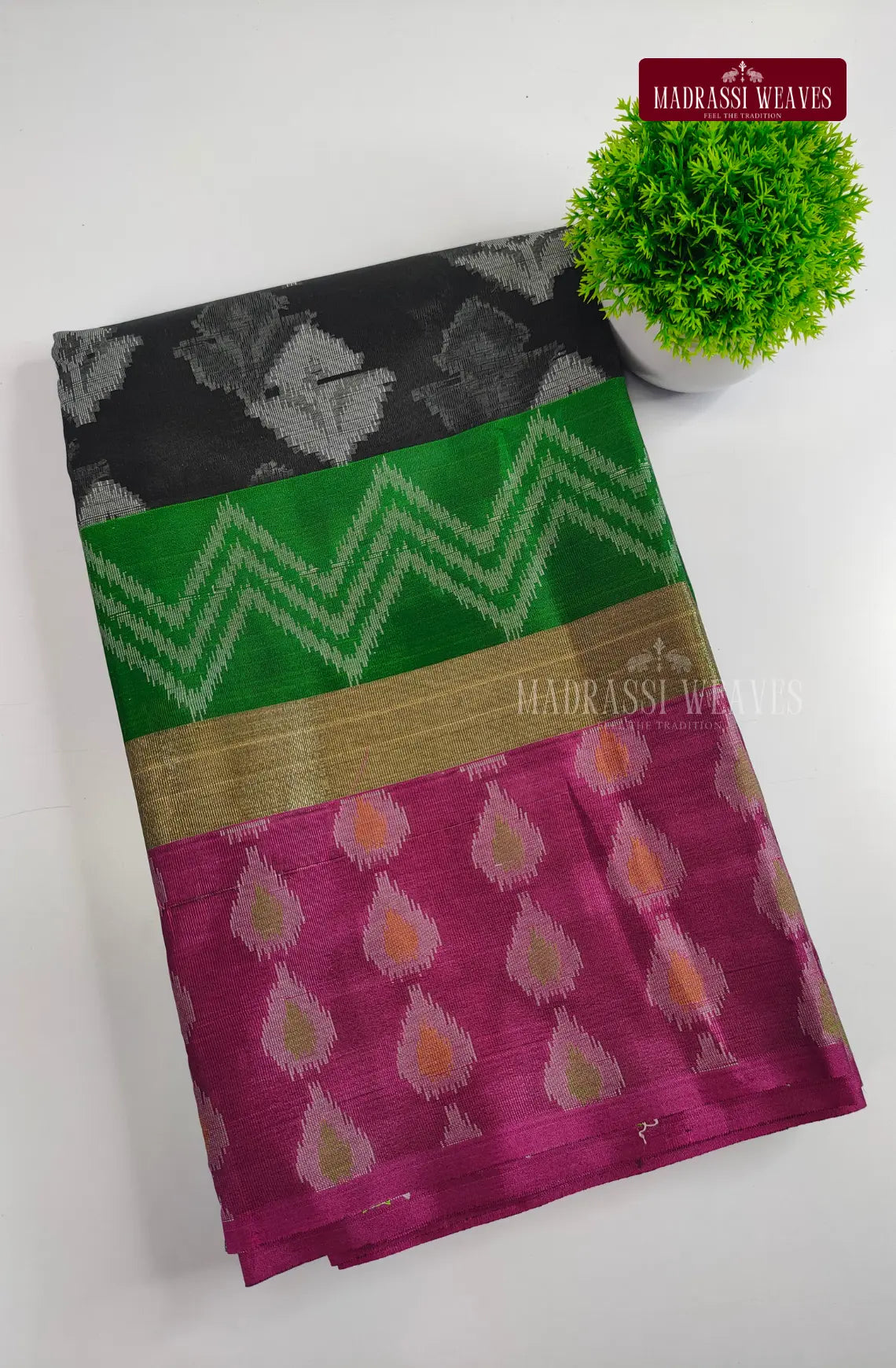 Ikat Style Soft Cotton Sarees