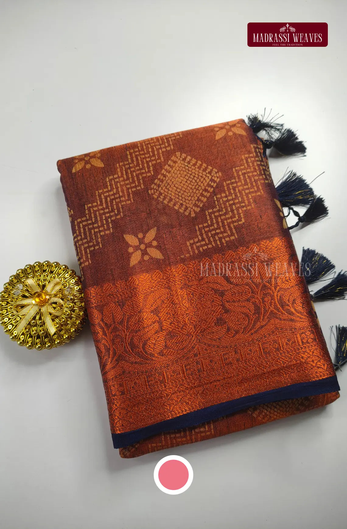 Dual Tone Soft Khadhi Tissue Saree