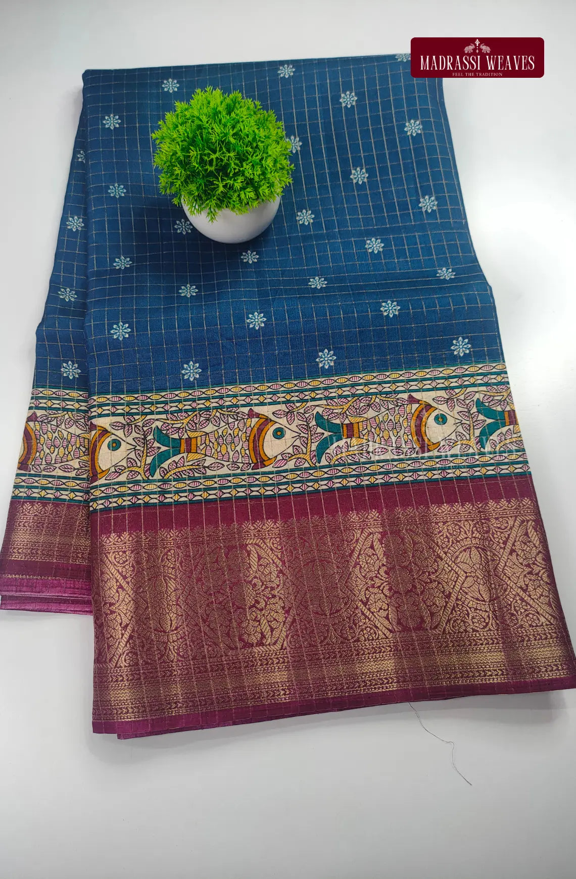 Kalamkari Mysore Crepe Silk Saree