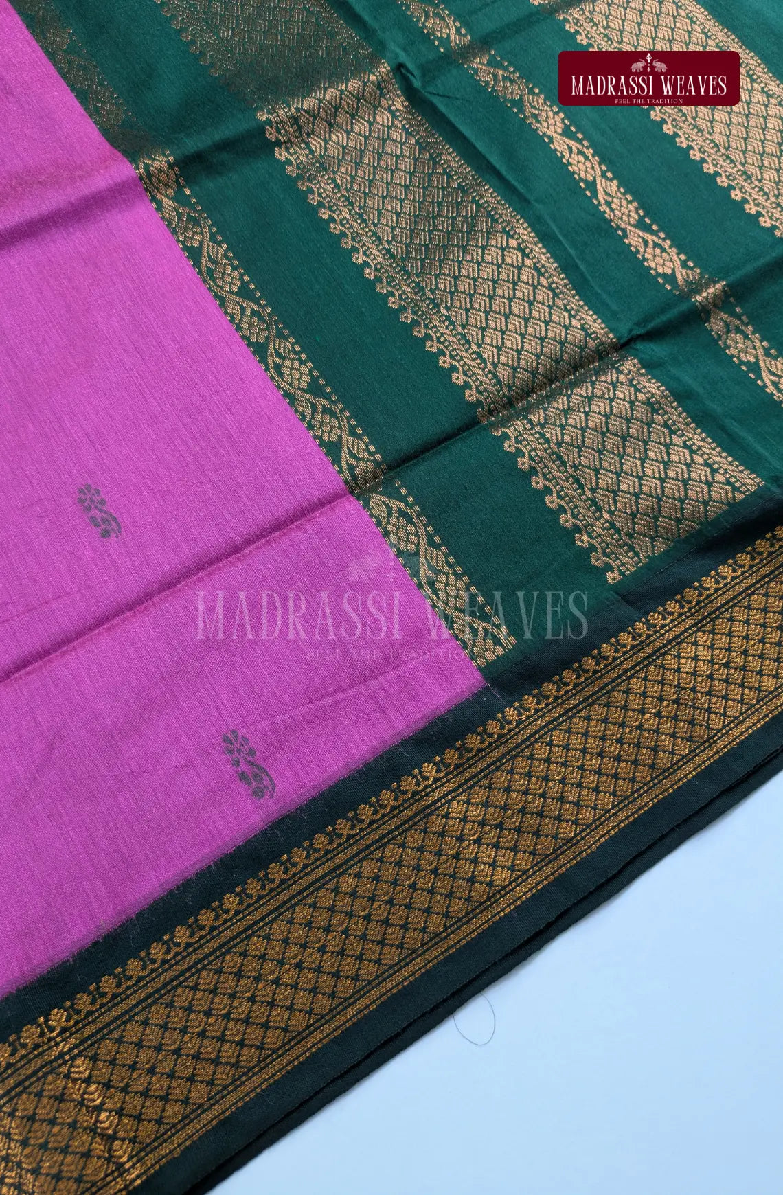 Premium Kalyani Gadwal Cotton Saree - Purple