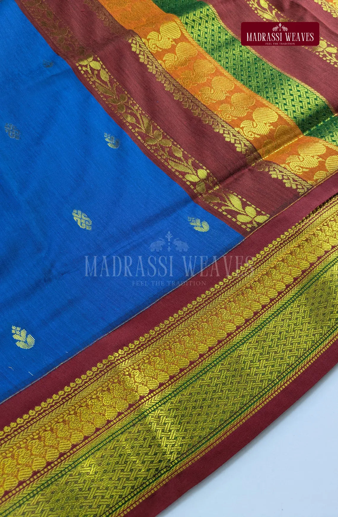 Premium Kalyani Gadwal Cotton Saree - Violet
