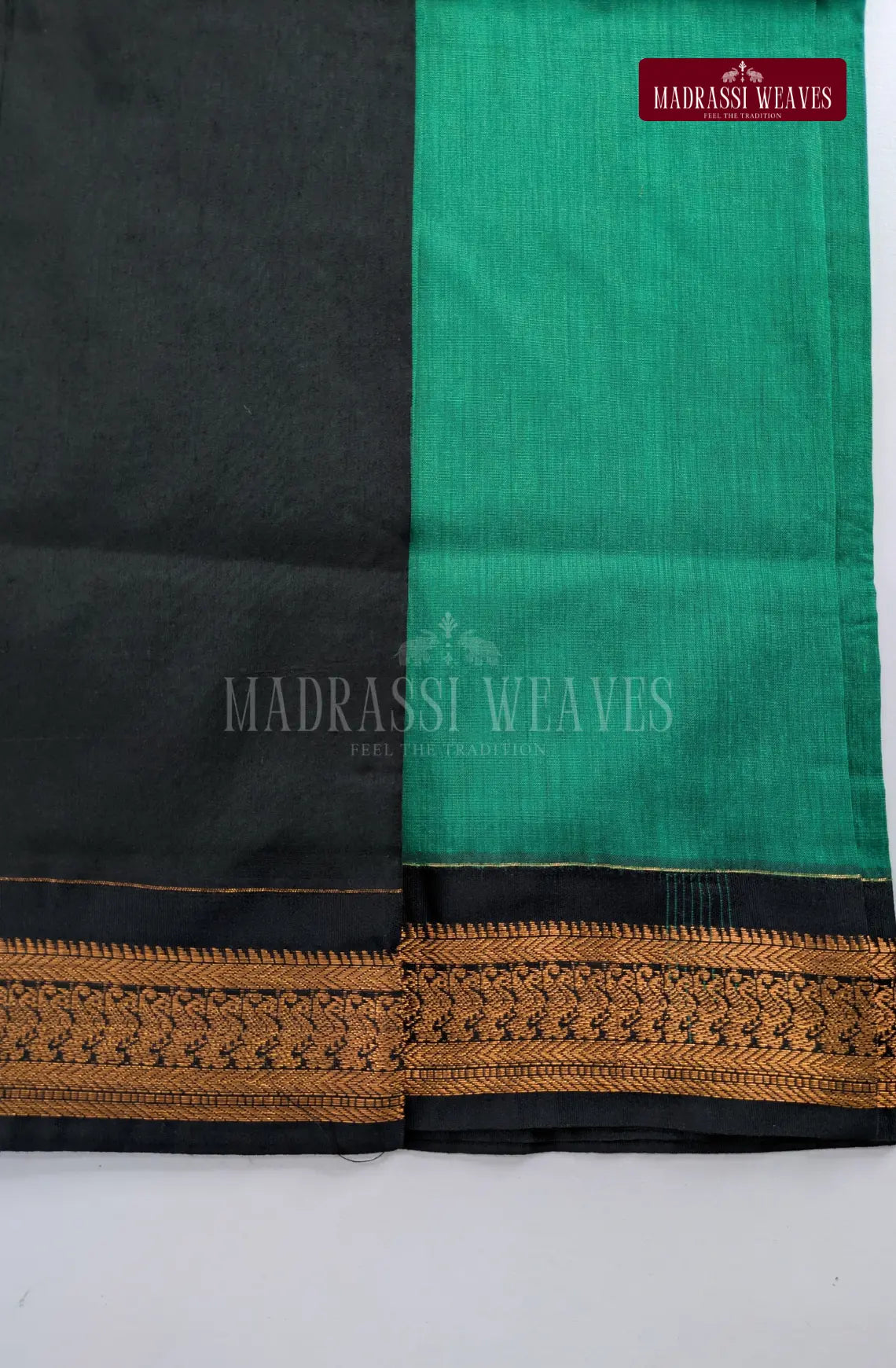 Premium Kalyani Gadwal Cotton Saree - Rama