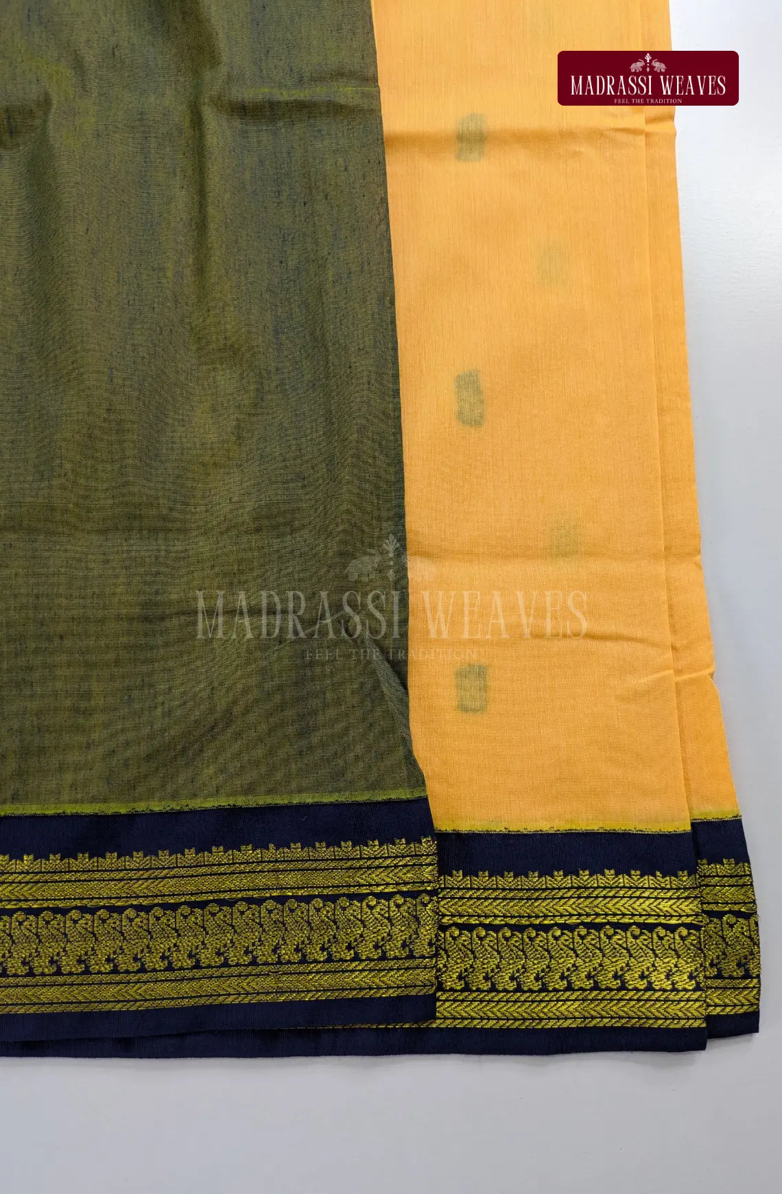 Premium Kalyani Gadwal Cotton Saree - Sandal
