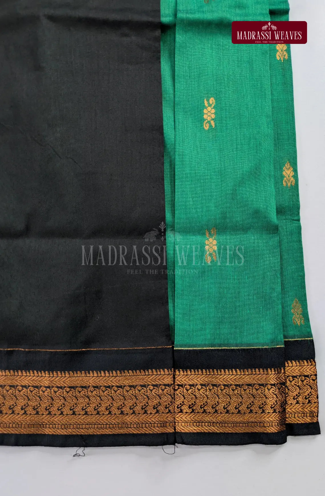 Premium Kalyani Gadwal Cotton Saree - Sapphire