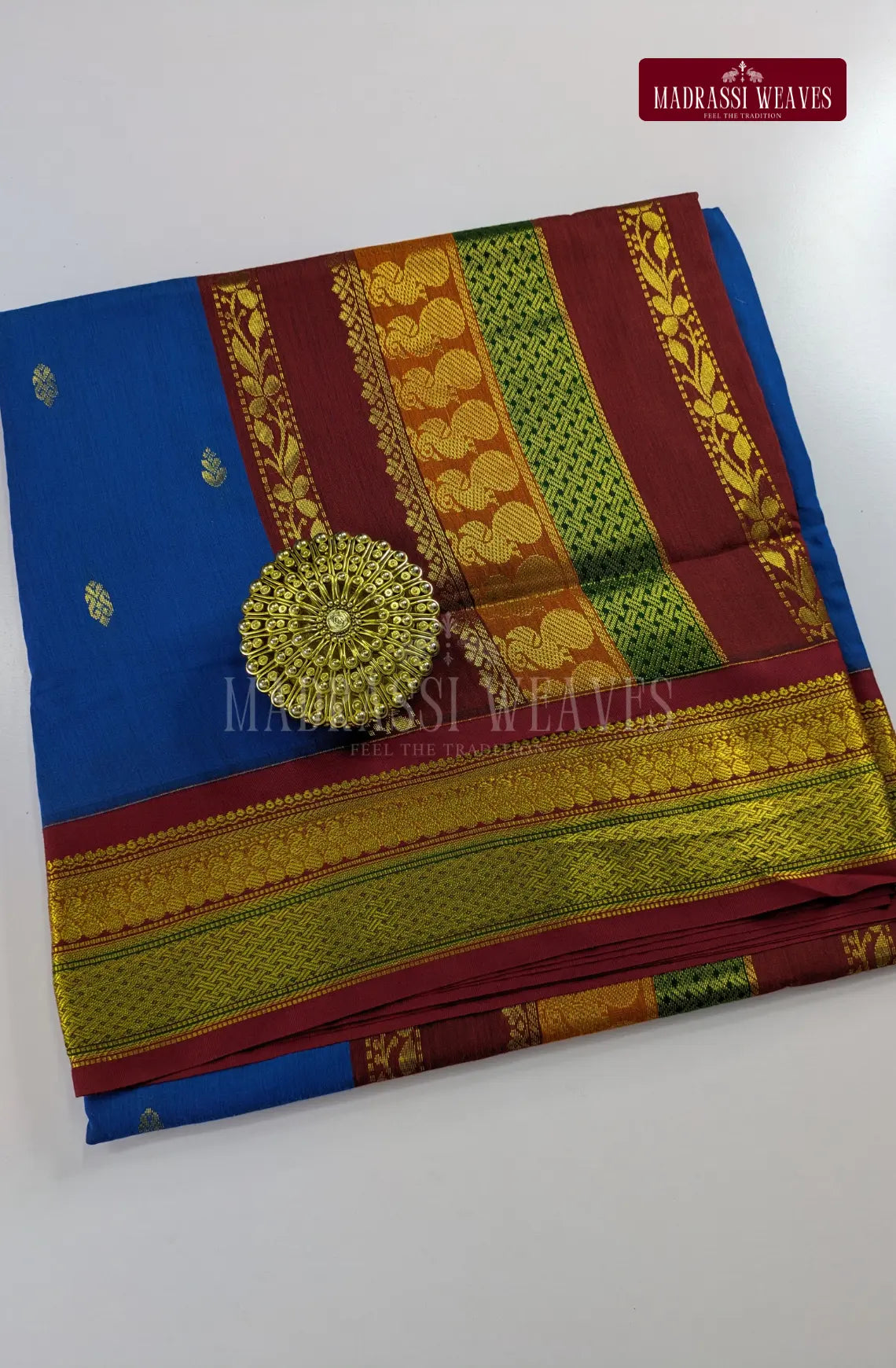 Premium Kalyani Gadwal Cotton Saree - Violet
