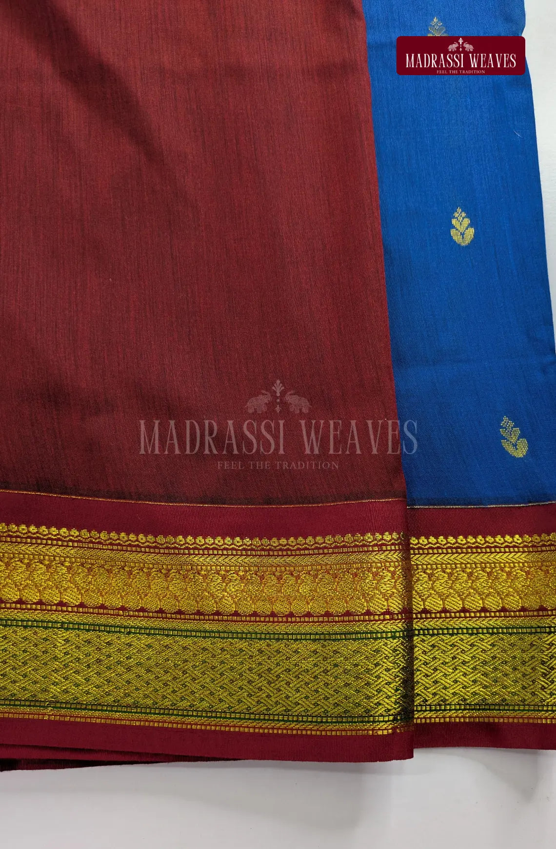 Premium Kalyani Gadwal Cotton Saree - Violet
