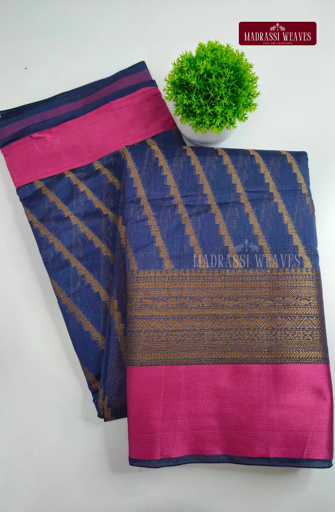 Kanchi Style Multi Checks Saree