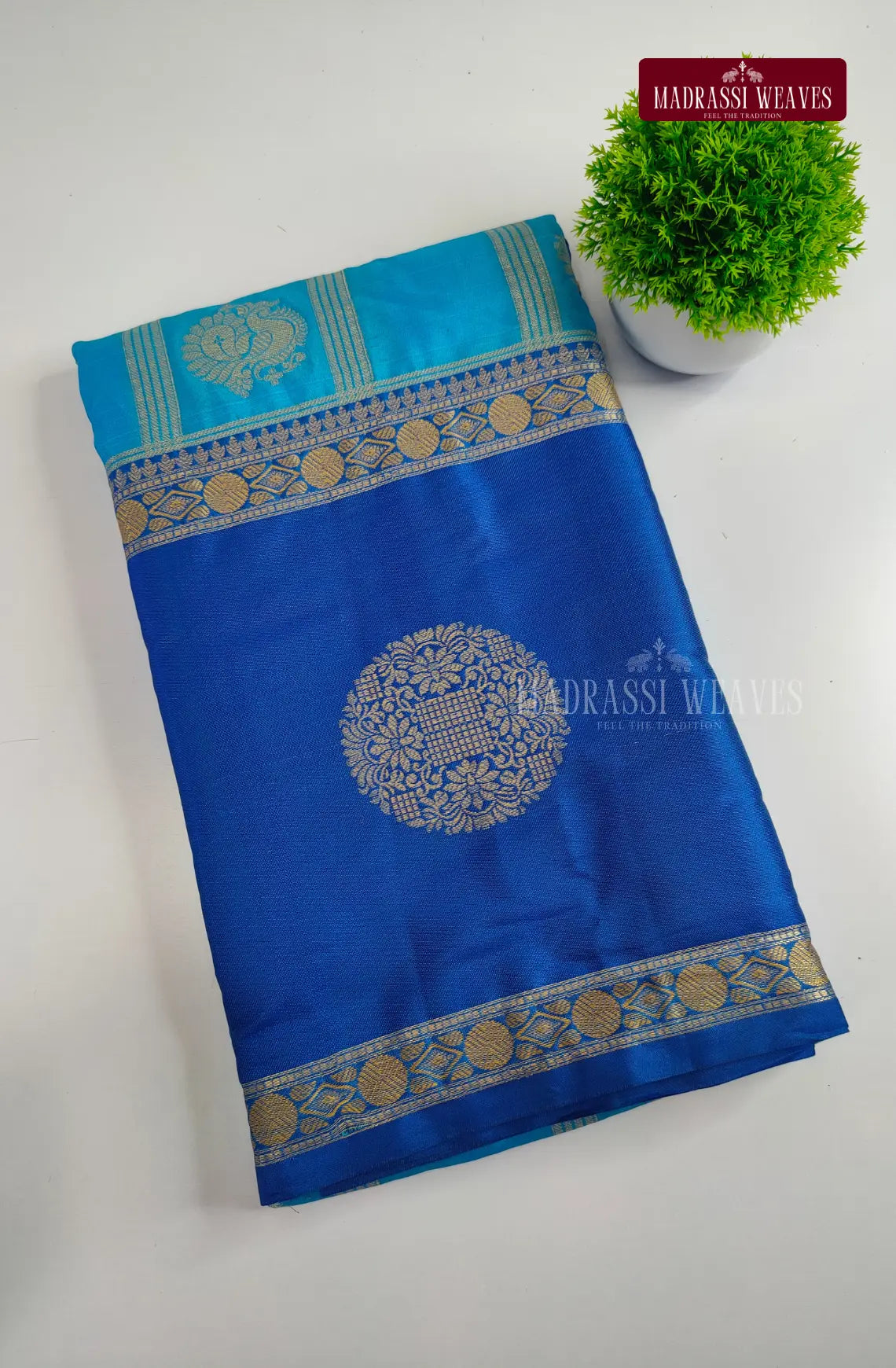 Kanchi Style Multi Checks Saree