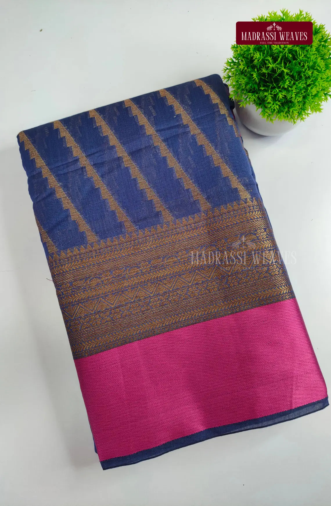 Kanchi Style Multi Checks Saree
