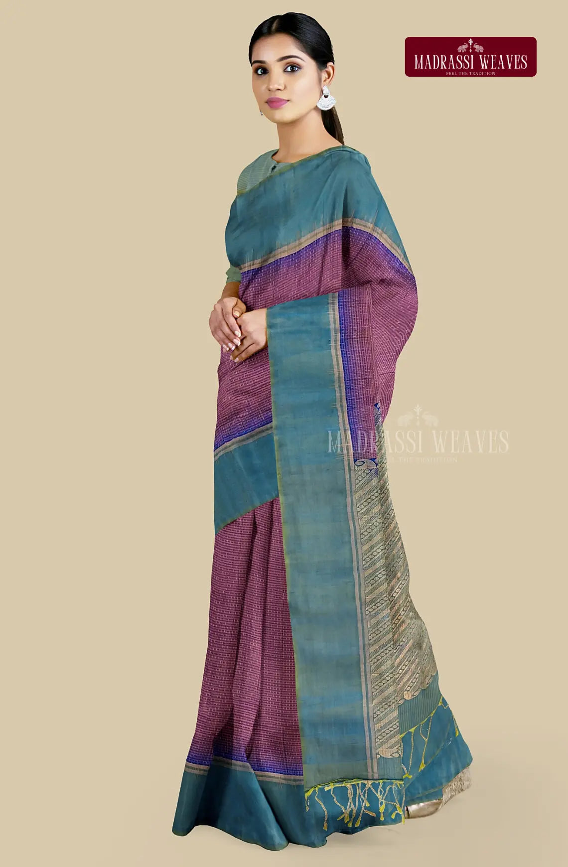 Kanjeevaram Pure Silk Saree - Beetroot Red