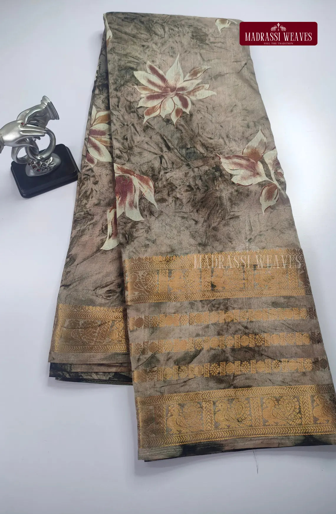 Premium Gap Border Dola Chanderi Silk Saree