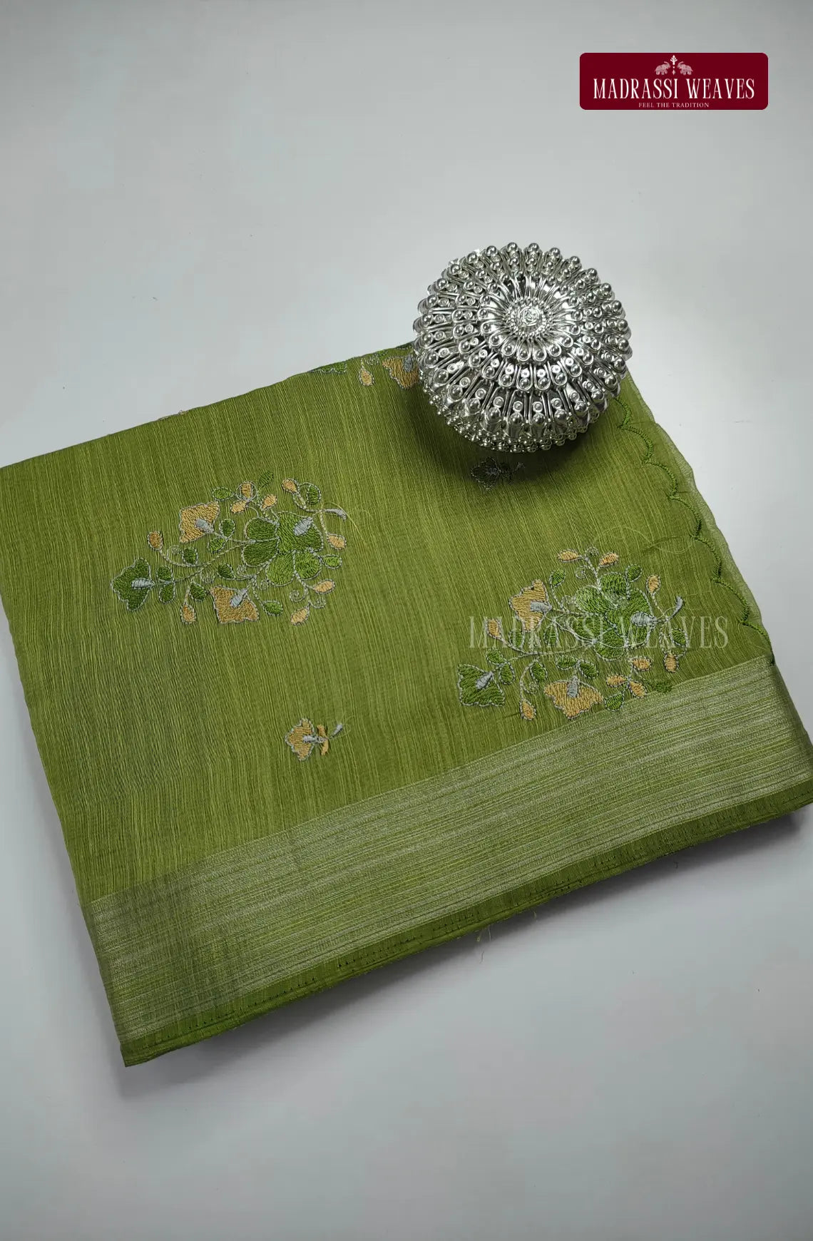 Office Wear Cotton Blend Saree
