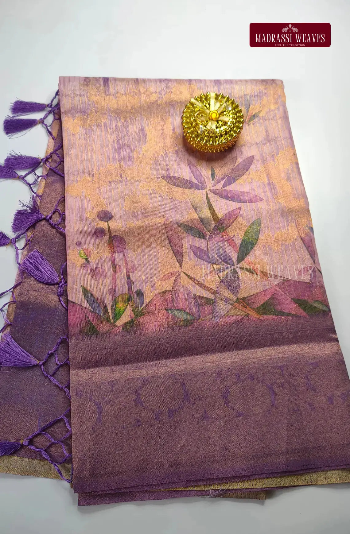 Office Wear Digital Soft Cotton Silk Saree