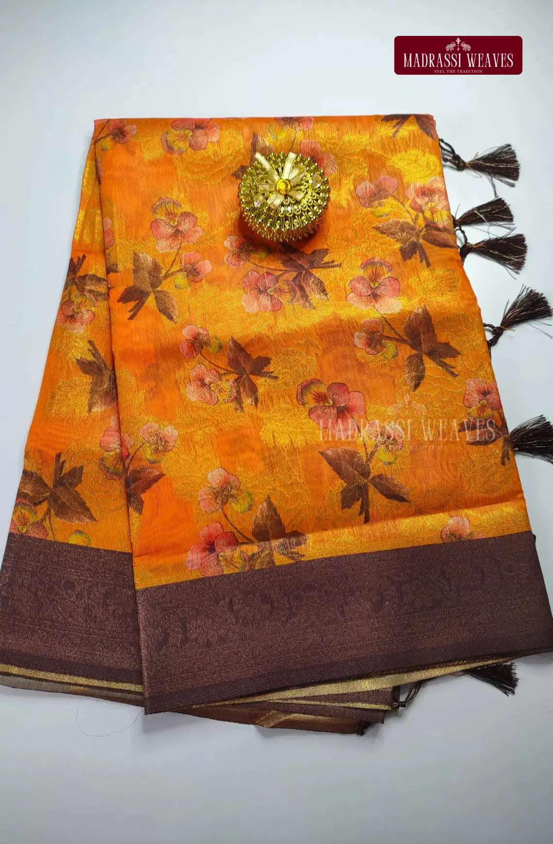 Office Wear Digital Soft Cotton Silk Saree