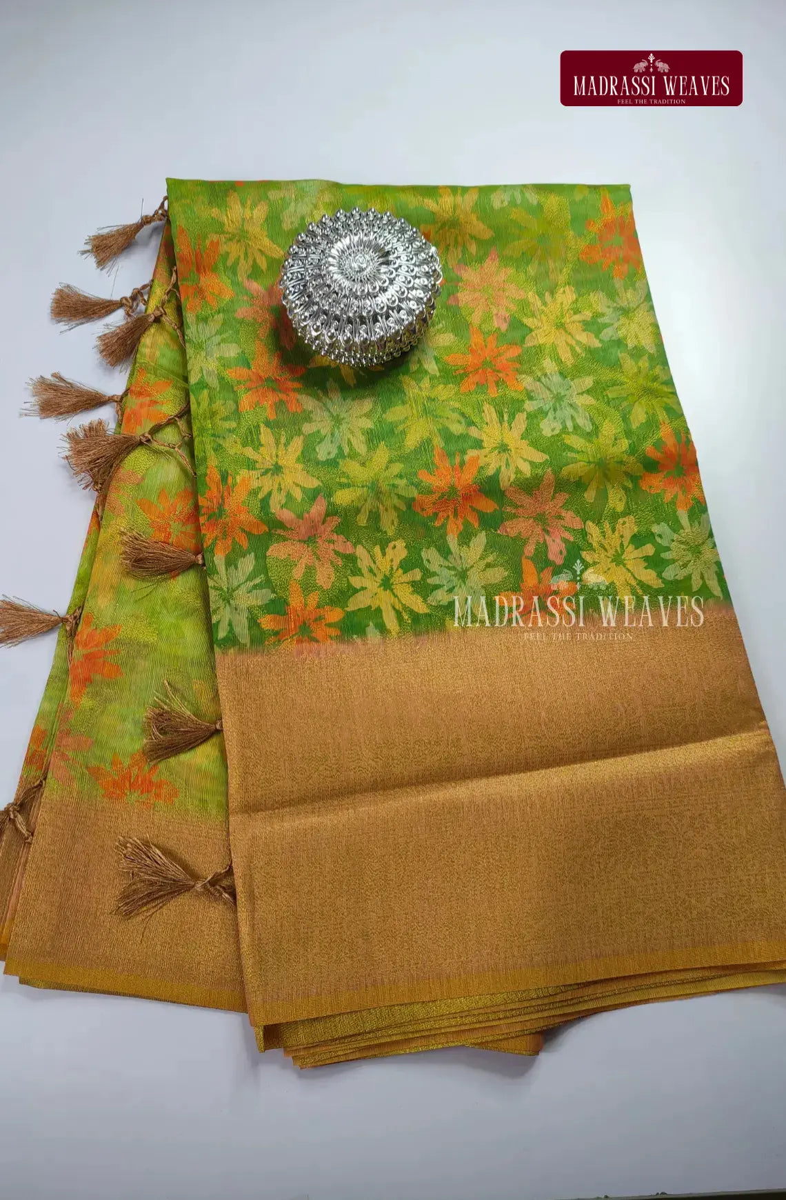 Office Wear Digital Soft Cotton Silk Saree