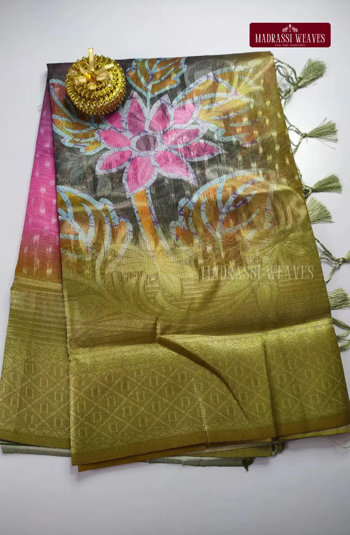 Office Wear Digital Soft Cotton Silk Saree