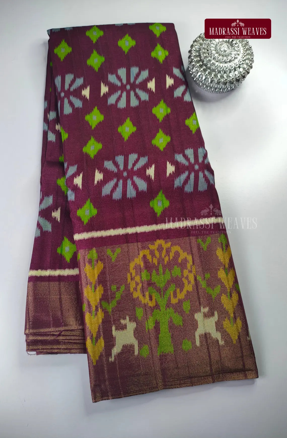 Pochamballi Chanderi Cotton Saree
