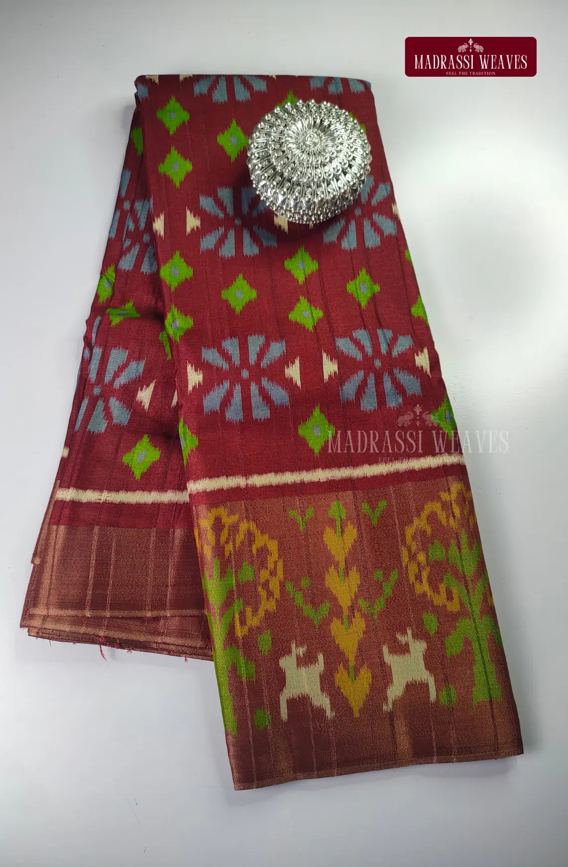 Pochamballi Chanderi Cotton Saree