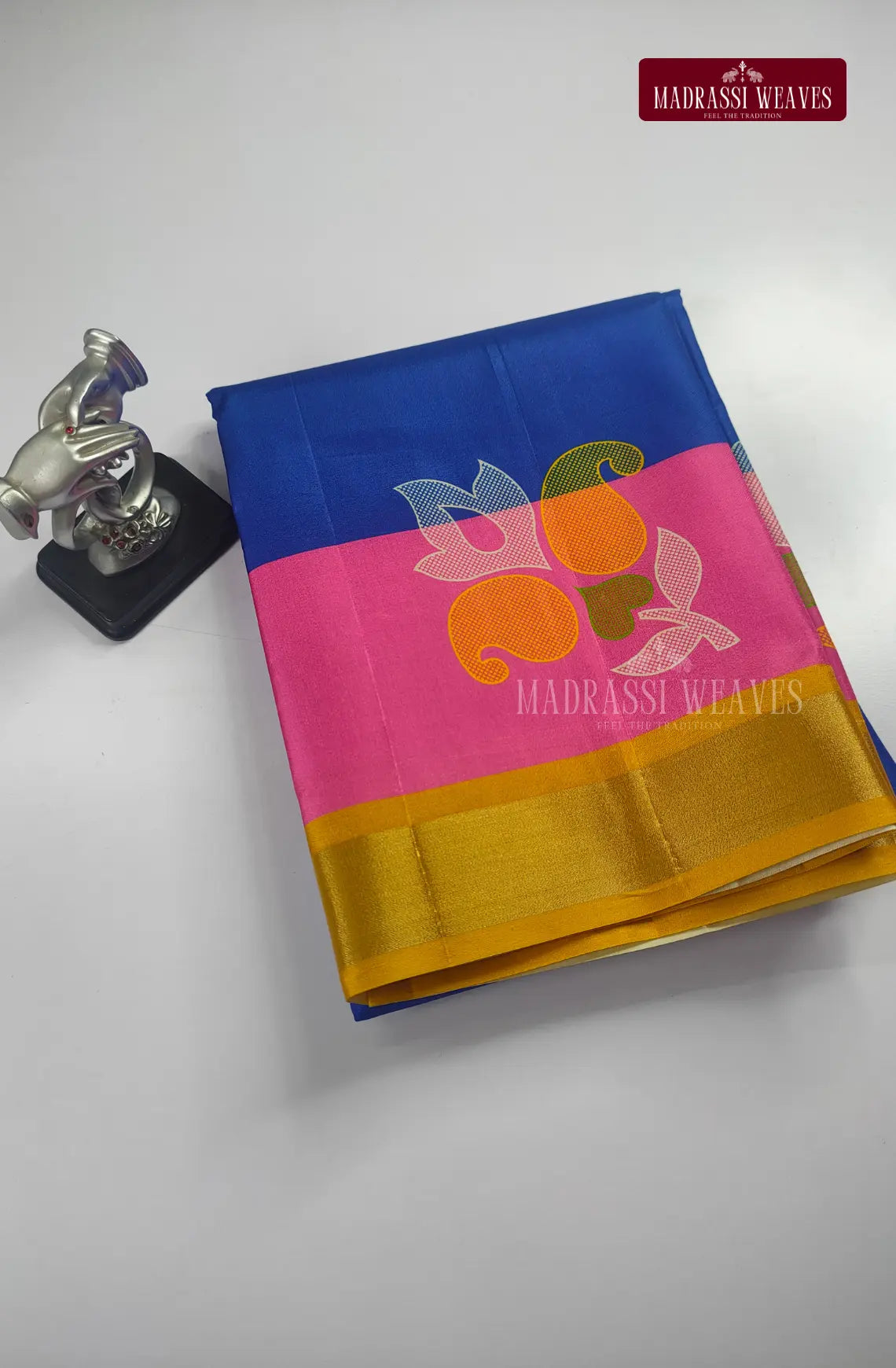 Multi Colour Tussar Silk saree
