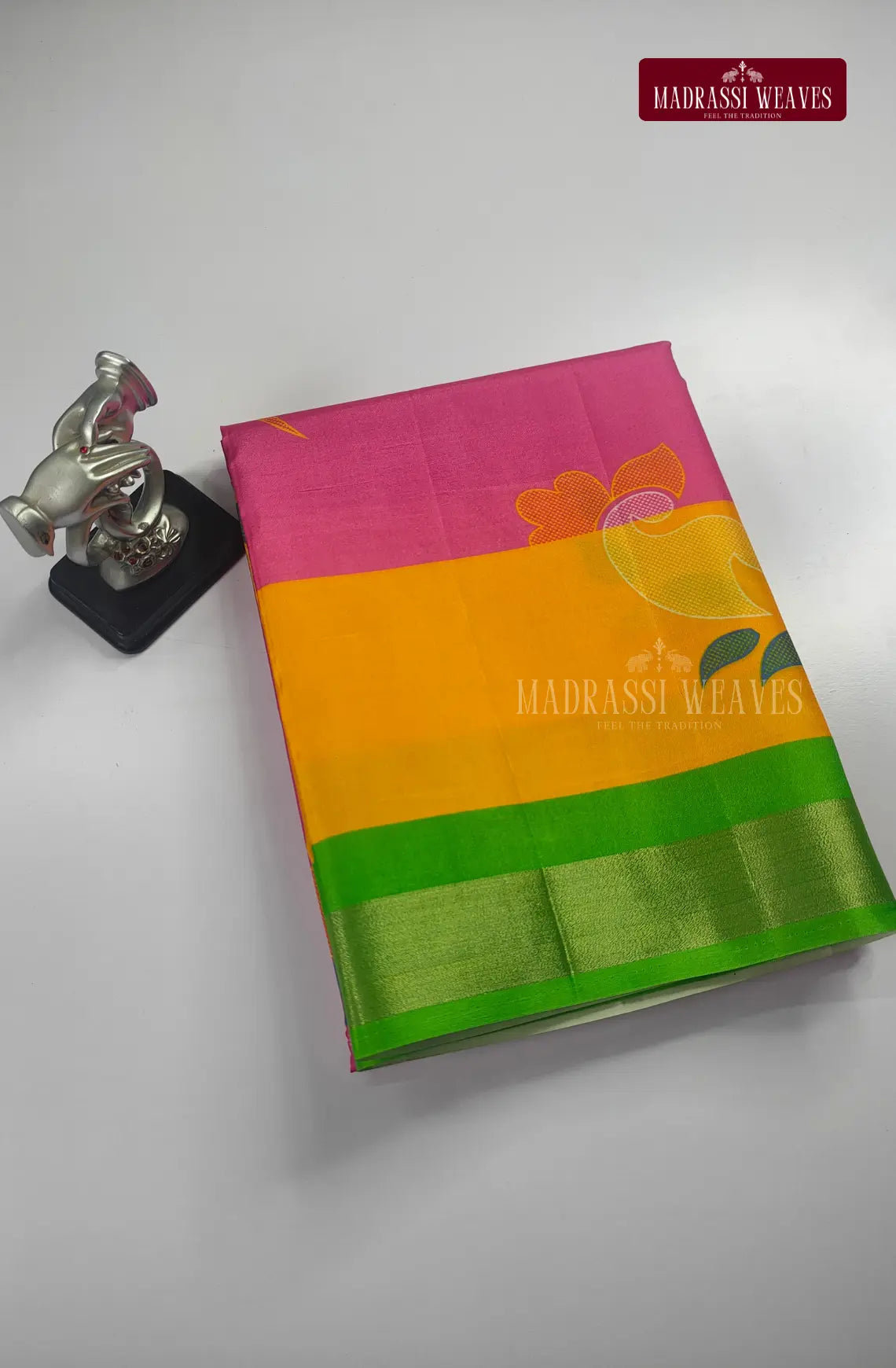 Multi Colour Tussar Silk saree