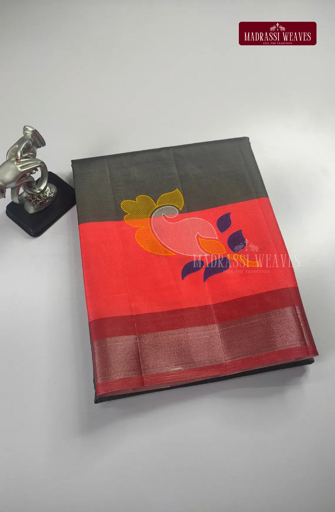 Multi Colour Tussar Silk saree