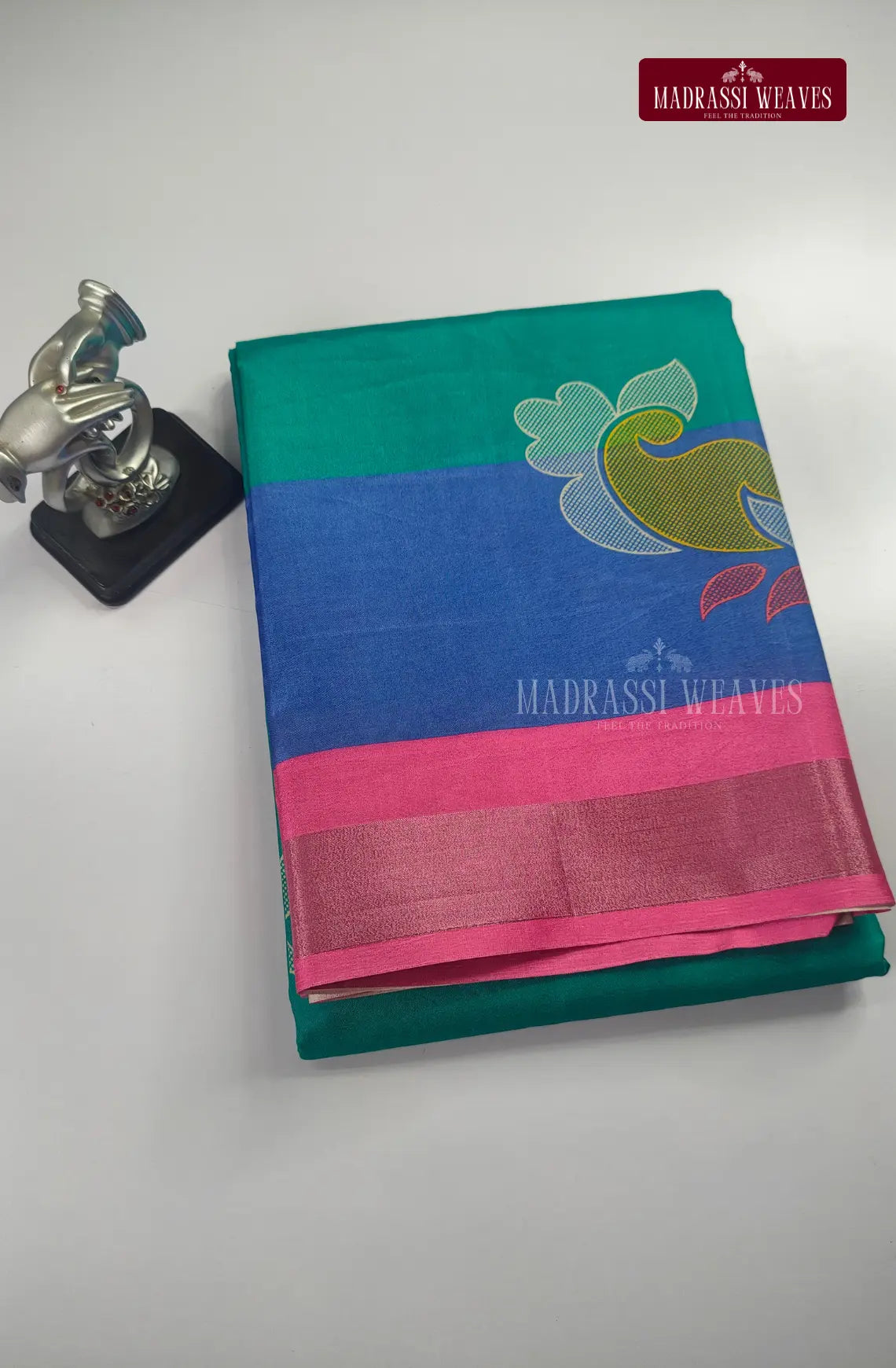 Multi Colour Tussar Silk saree