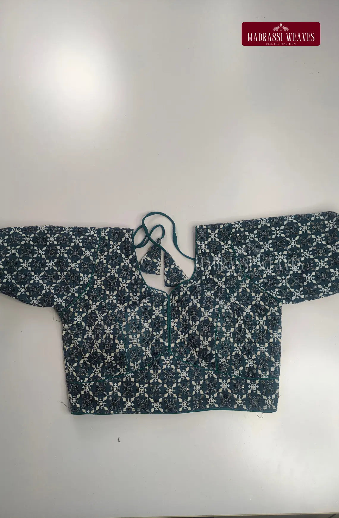 Premium Heavy Embroidered Silk Blouse