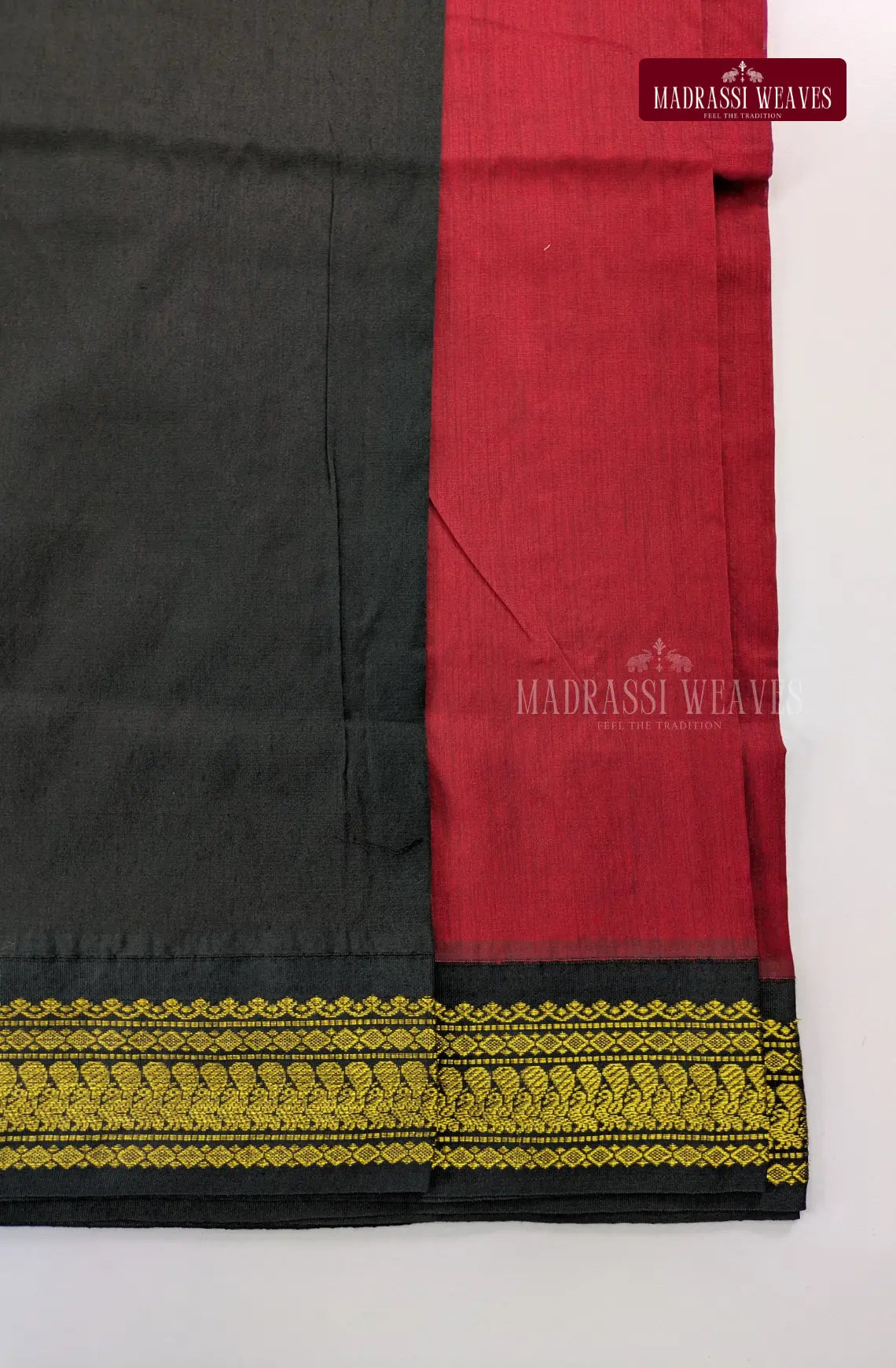 Premium Kalyani Gadwal Cotton Saree - Kumkum Maroon
