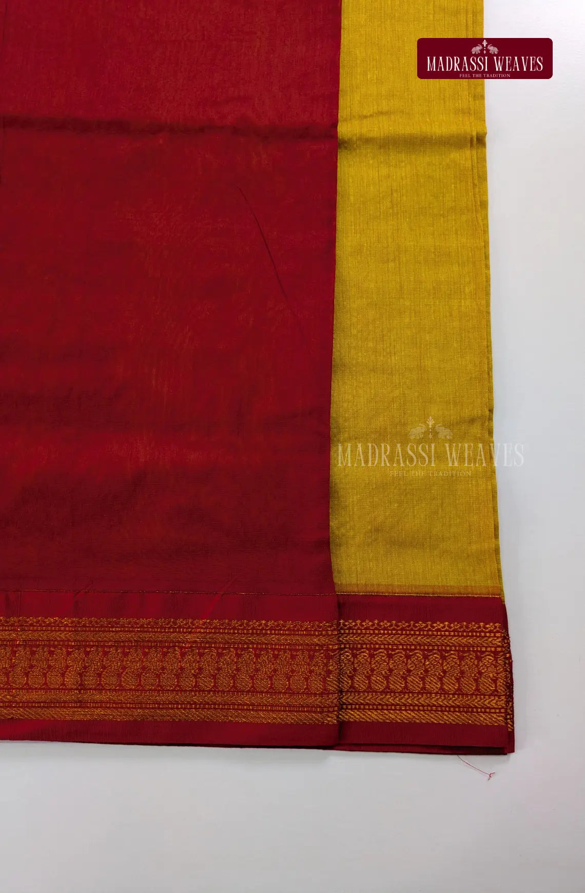 Premium Kalyani Gadwal Cotton Saree - Yellow