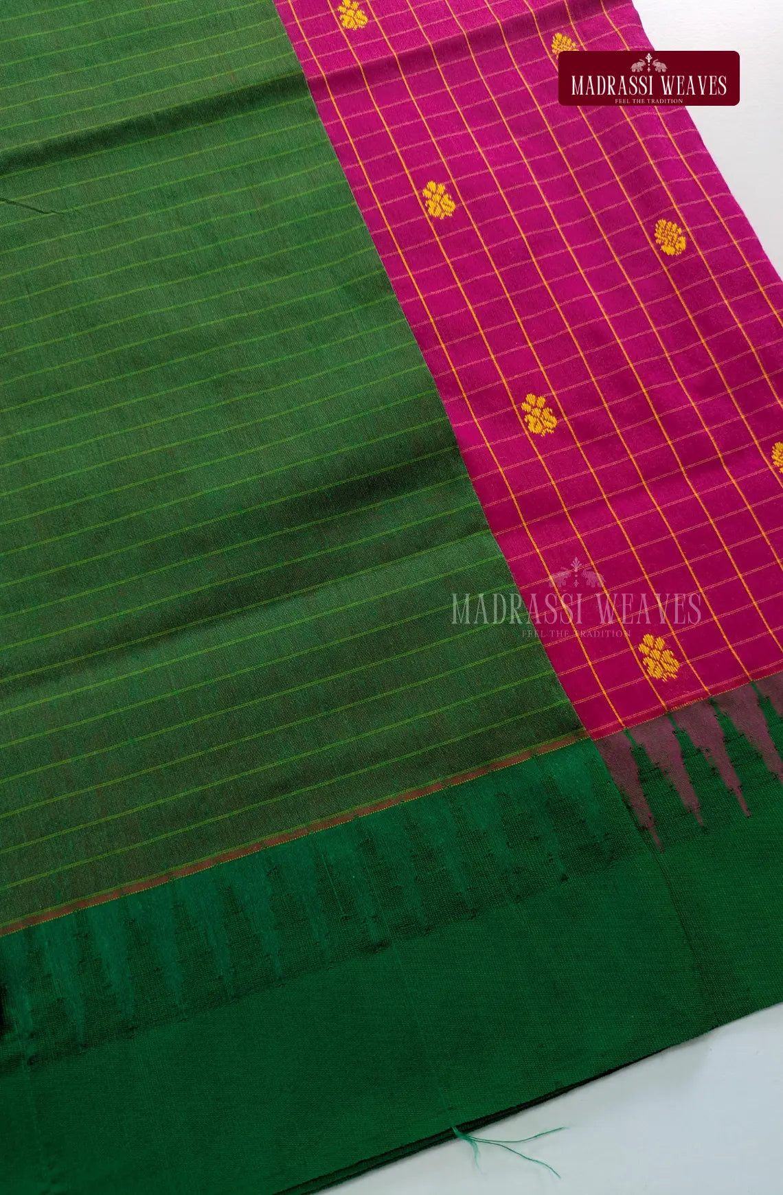Premium Kalyani Kattam Thread Butta Sarees - Rose