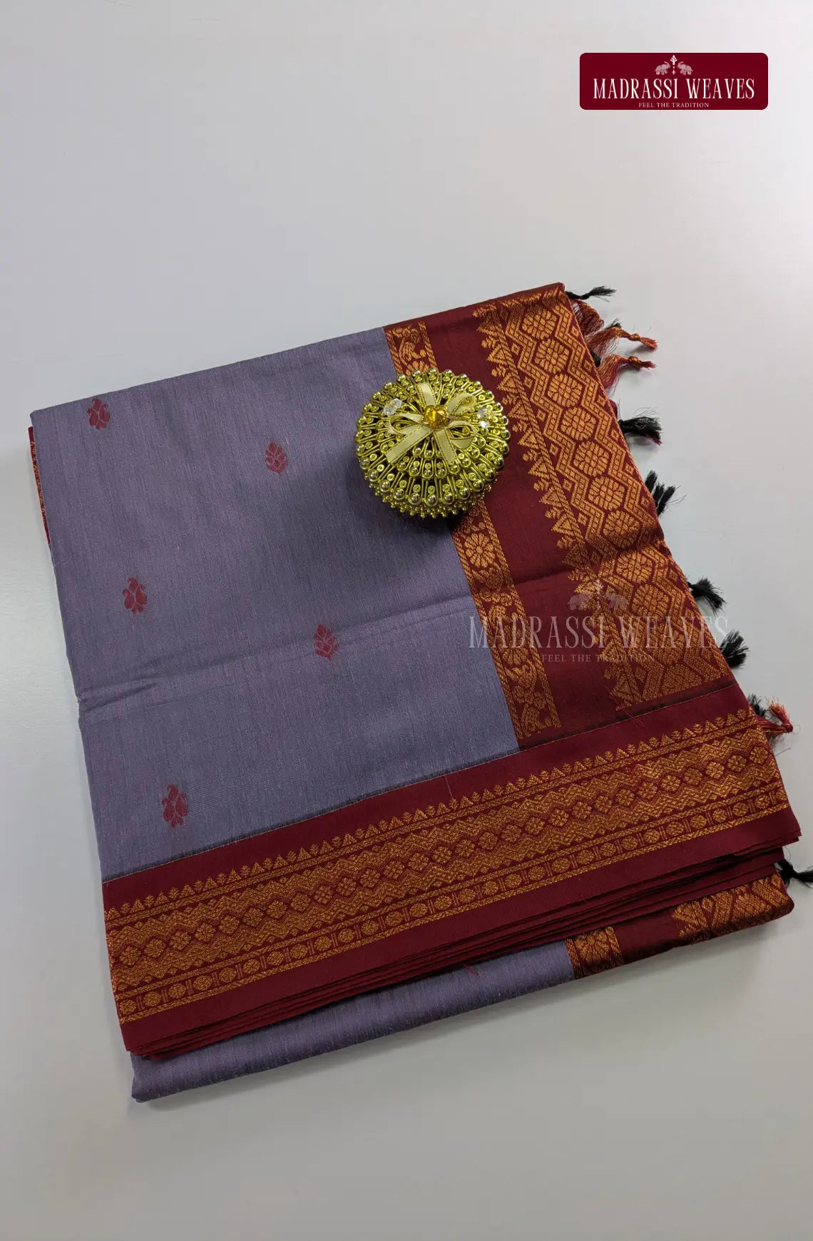 Premium Kalyani Gadwal Cotton Saree - Purple