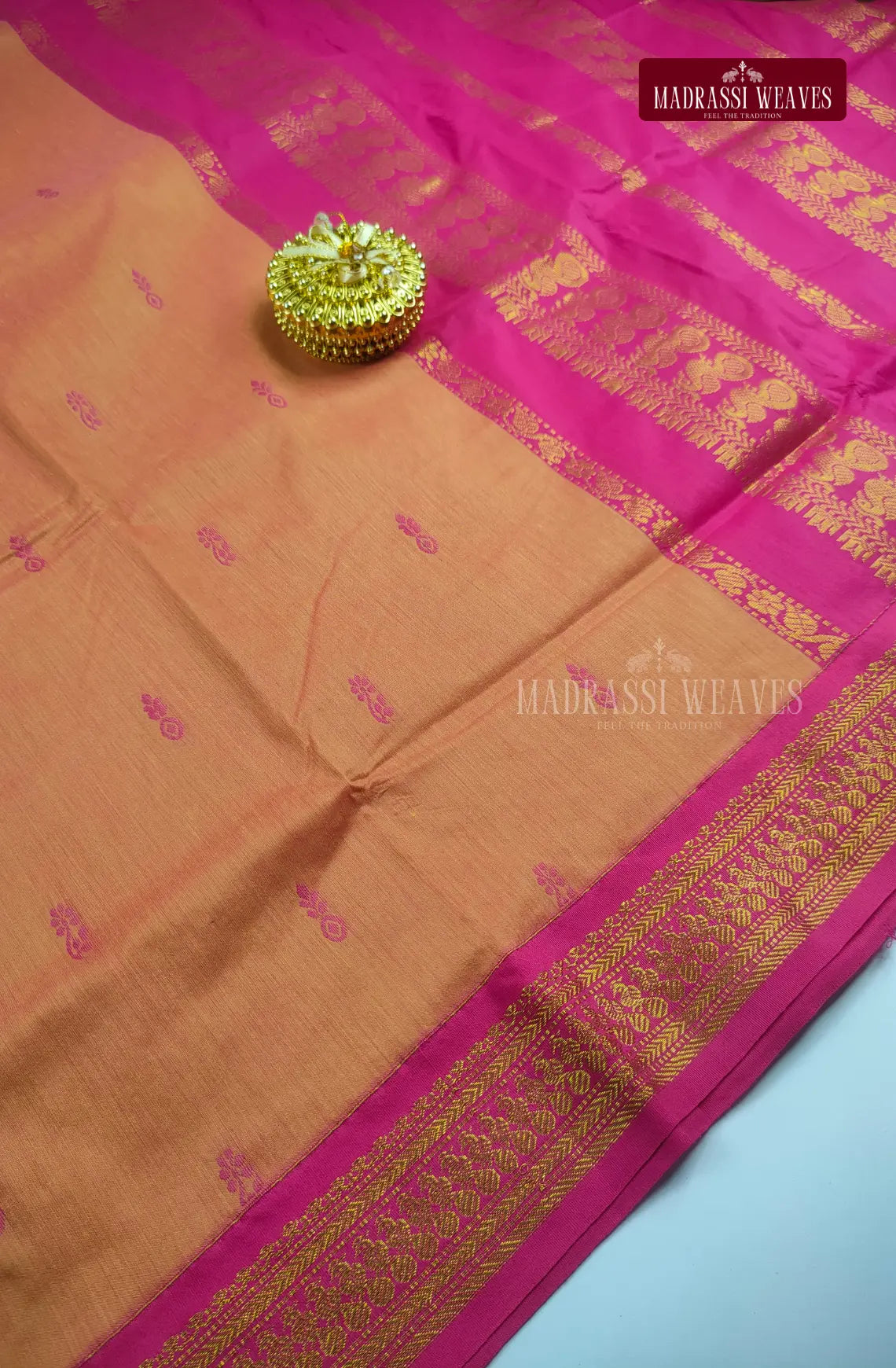 Premium kalyani Gadwal Cotton Sarees - Mustard
