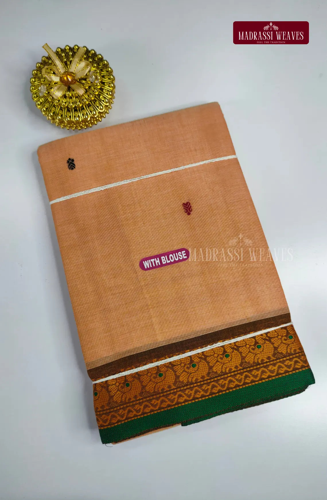 Pure Cotton Sarees with Yazhi Border